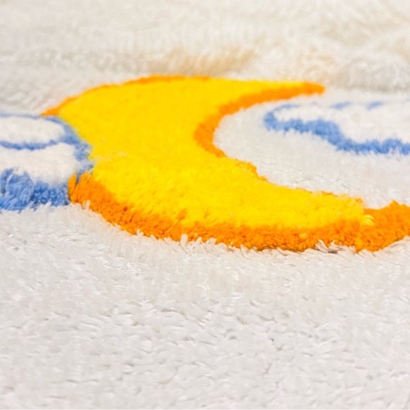 RARE Vintage 90's Canyon Group Moon & Clouds Chenille Bathrobe Women’s Robe - Picture 5 of 17